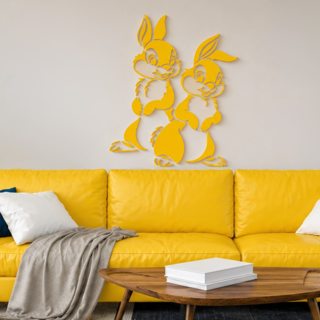DIY kids room wall decor using artistic templates and eco-friendly paint