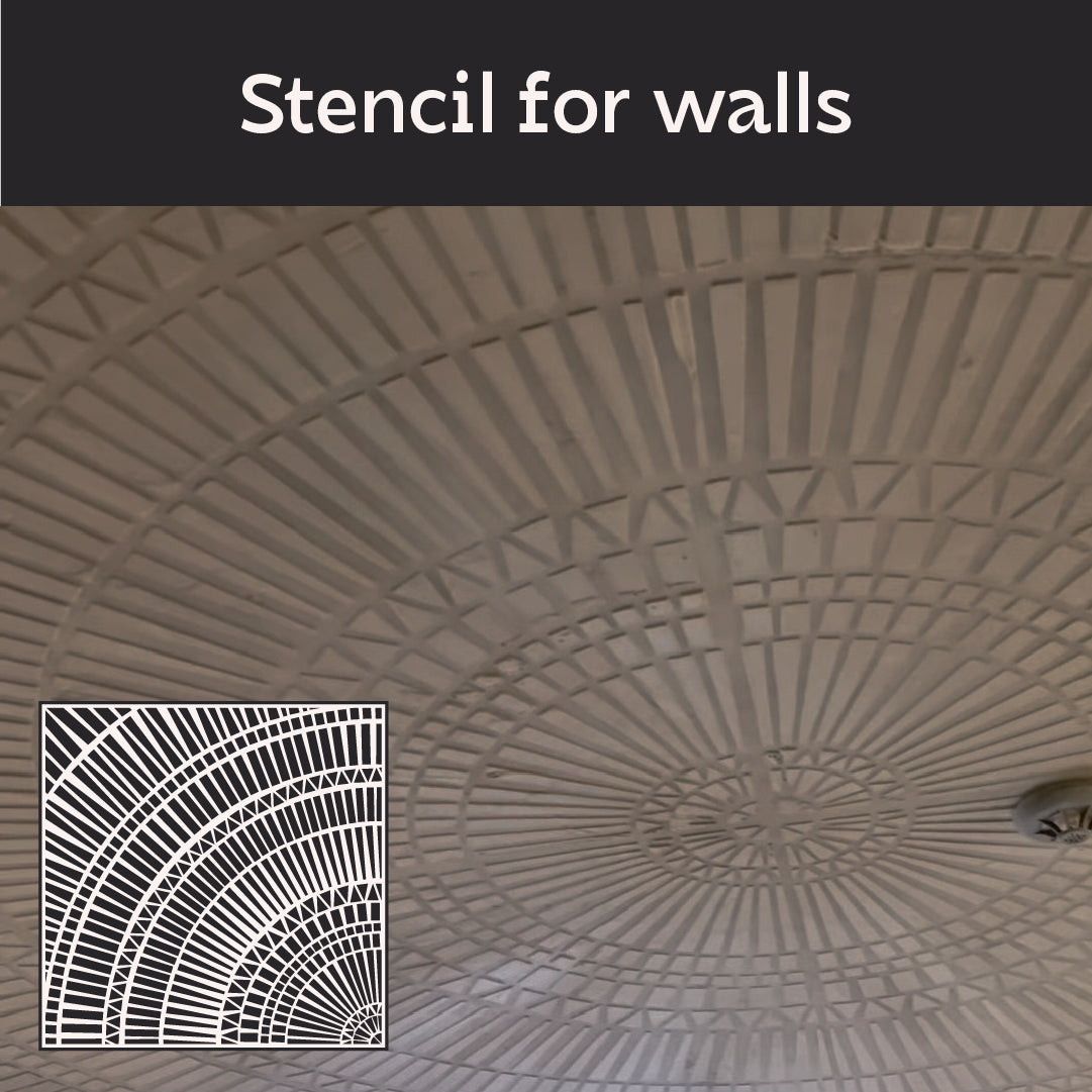 Create unique walls with DFA Stencil Round Pattern 0.3-1mm (C00125)
