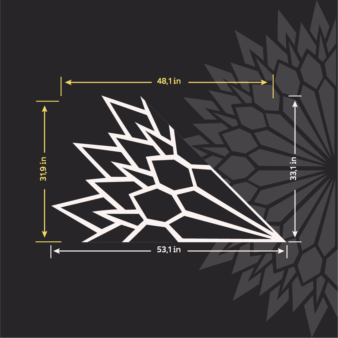 Beautiful and convenient stencil DFA Round pattern for wall painting 0.3-1 mm (C00126)