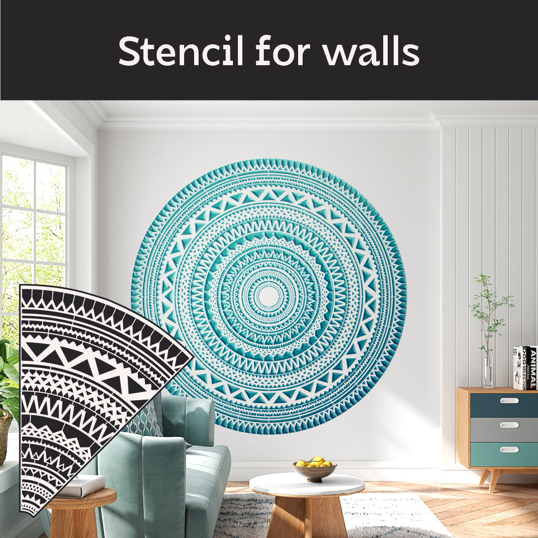 Quality stencil DFA for plaster - easy pattern application 0.3-1 mm (C00127)
