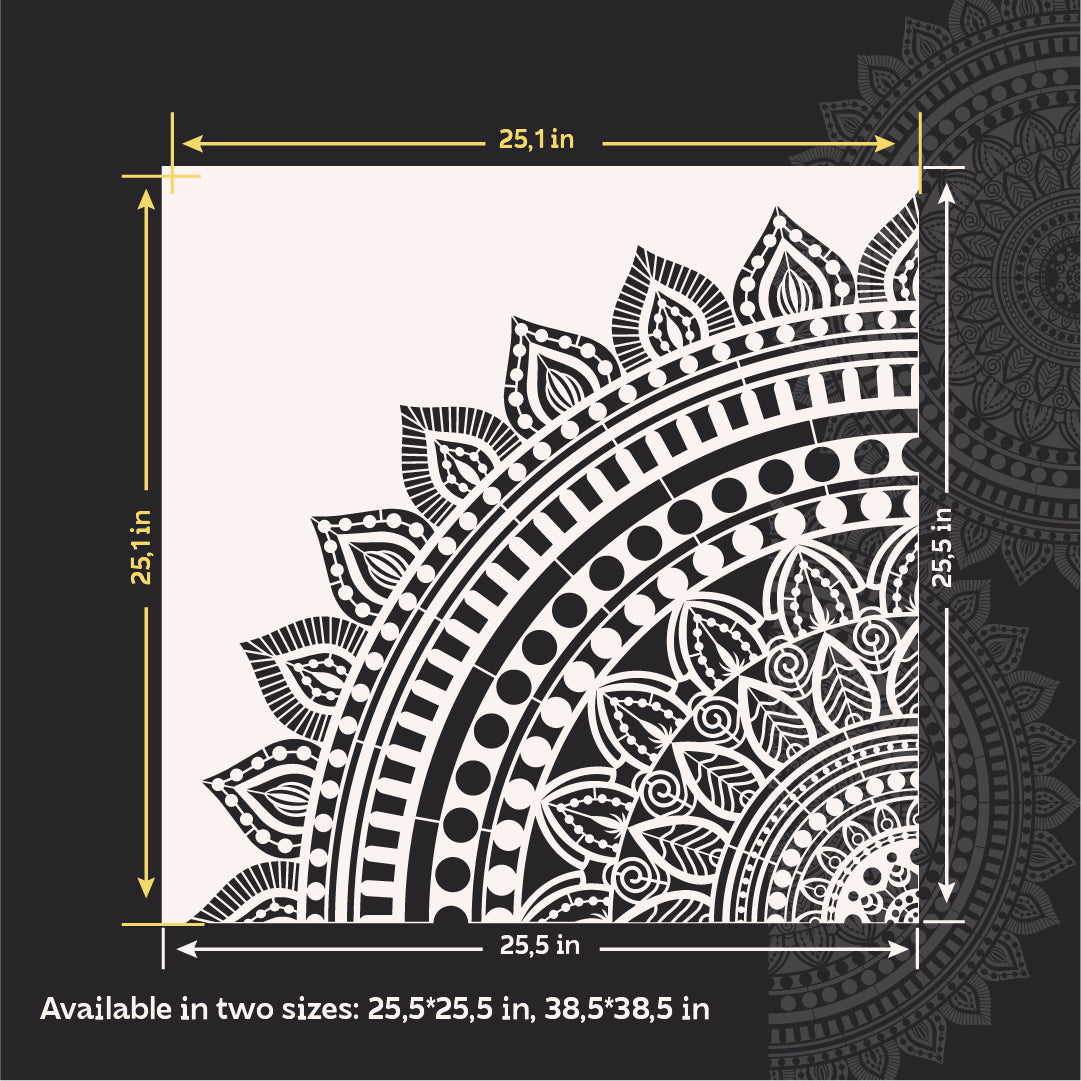 Round mandala pattern DFA – decorate your interior easily and quickly 0.3-1 mm (С00133)