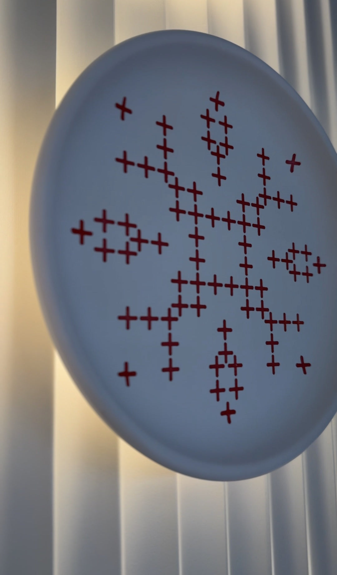 Ukrainian style in the interior: stencil DFA Vyshyvanka cross pattern 0.3-1 mm (Z00074)