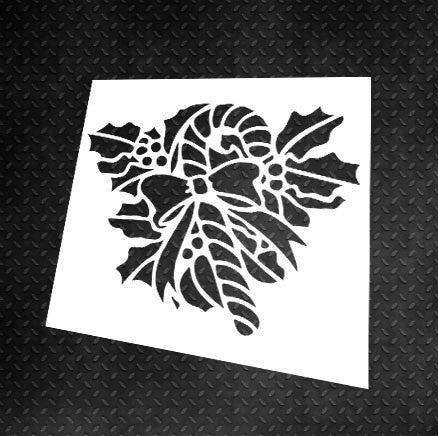 Reusable stencil DFA for plaster and paint 0.3-1mm New Year decoration (E00030)