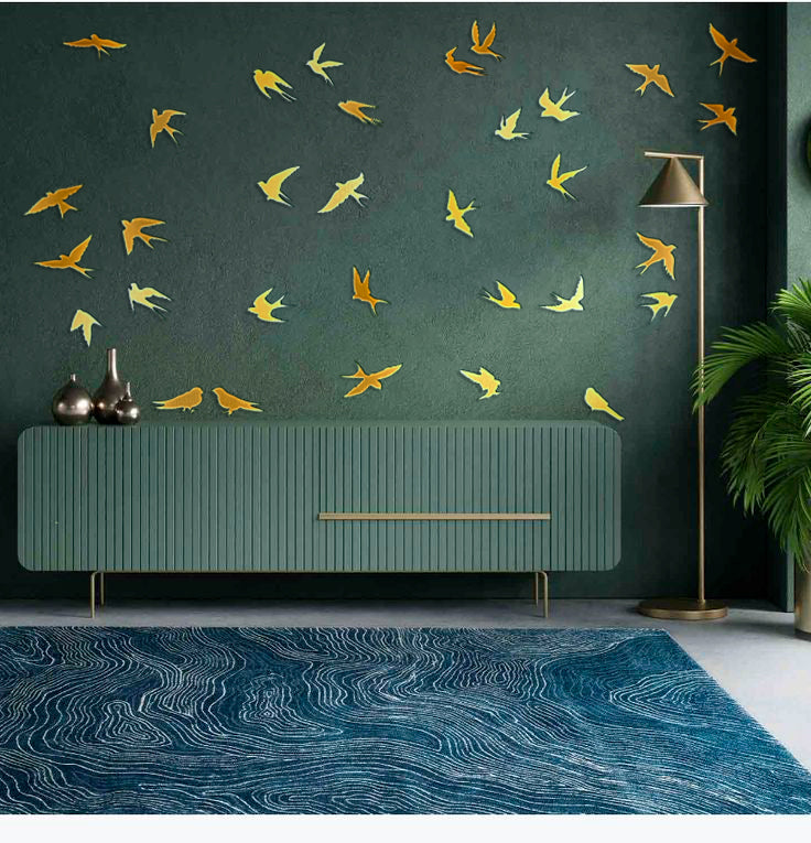 Discover new possibilities: Mirror decor Birds for unique solutions, 31 pcs (YA00024)
