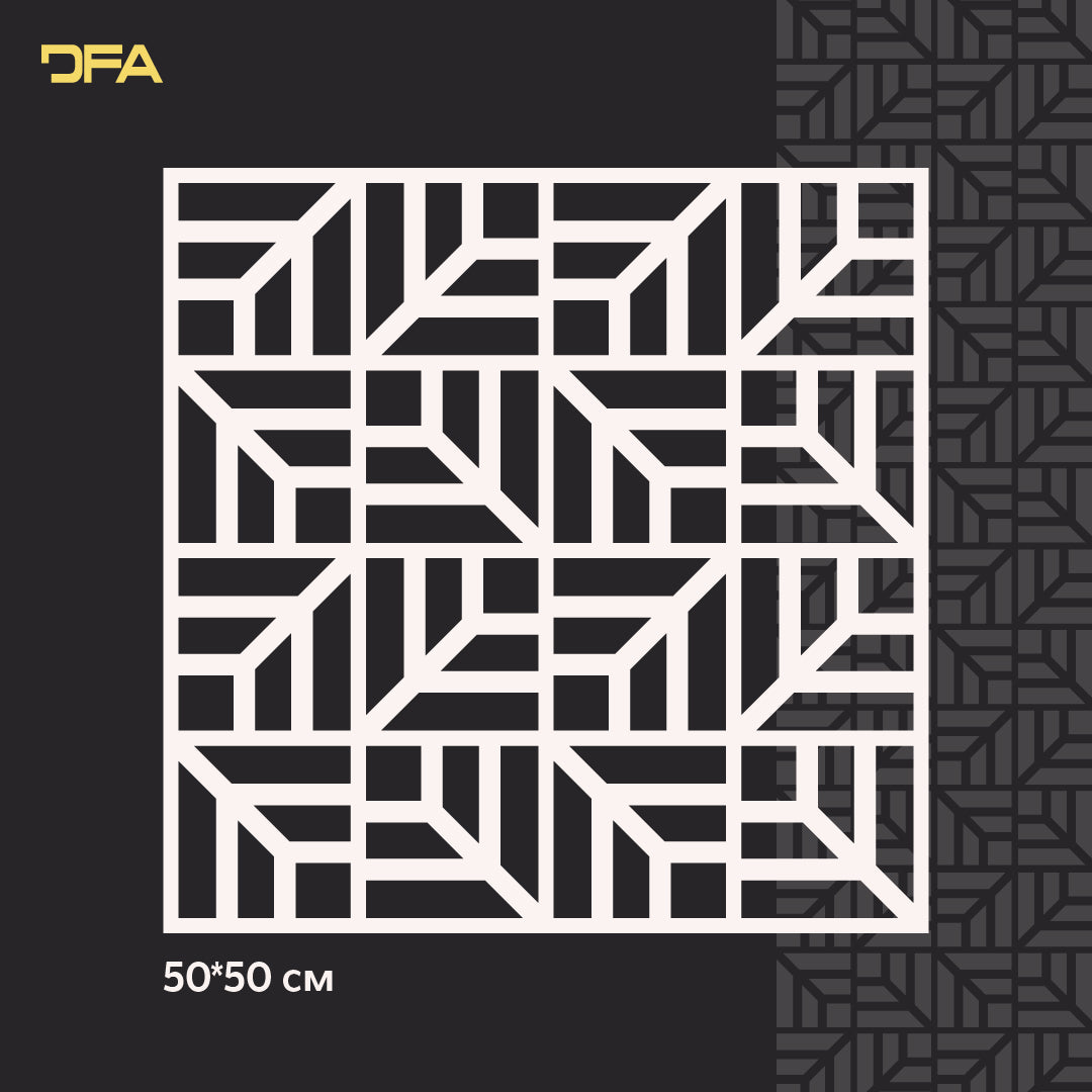 Stencil DFA for decoration Geometry for plaster and paint 0.3-1mm (G00147)