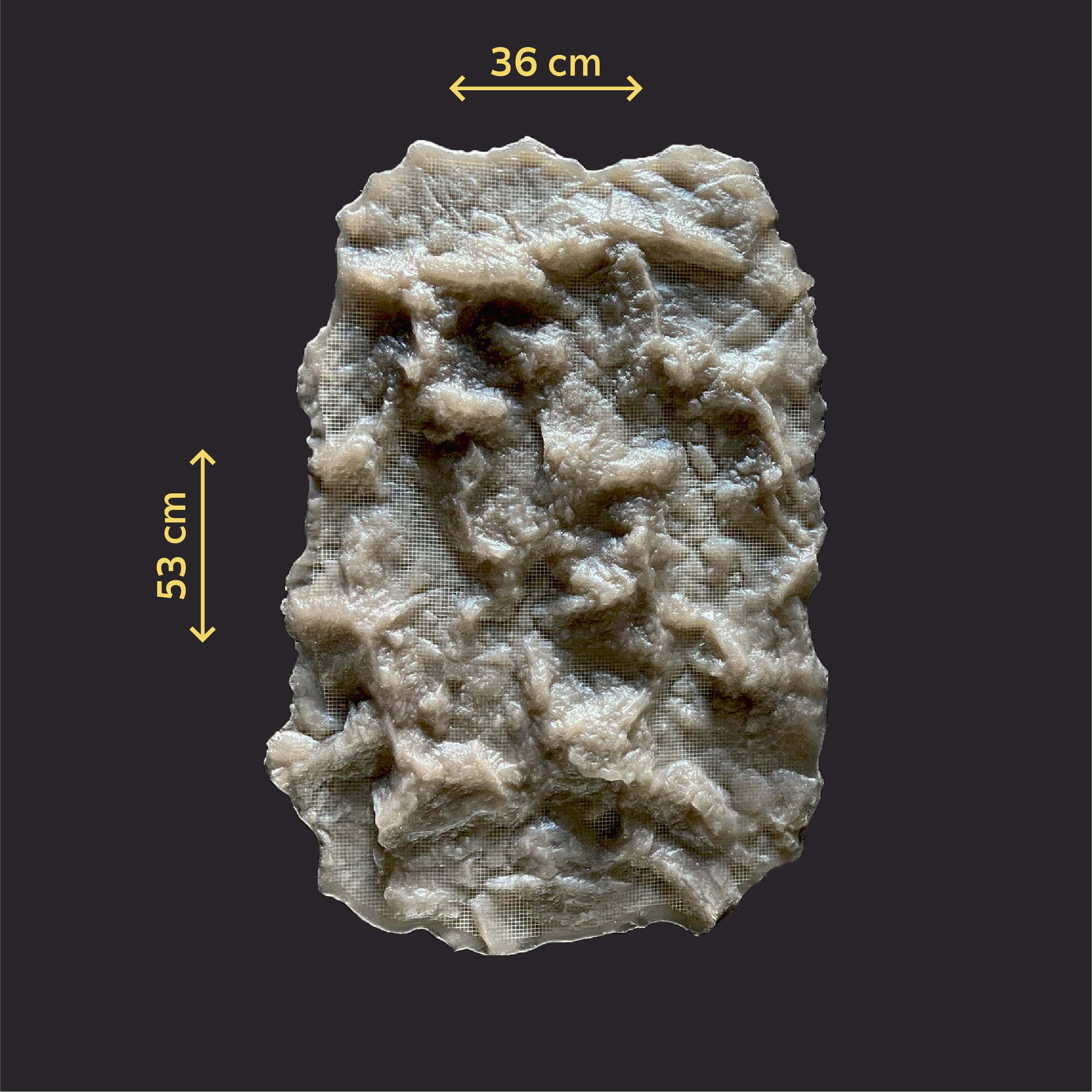 Silicone impression for decoration Stone texture (brown) W00012