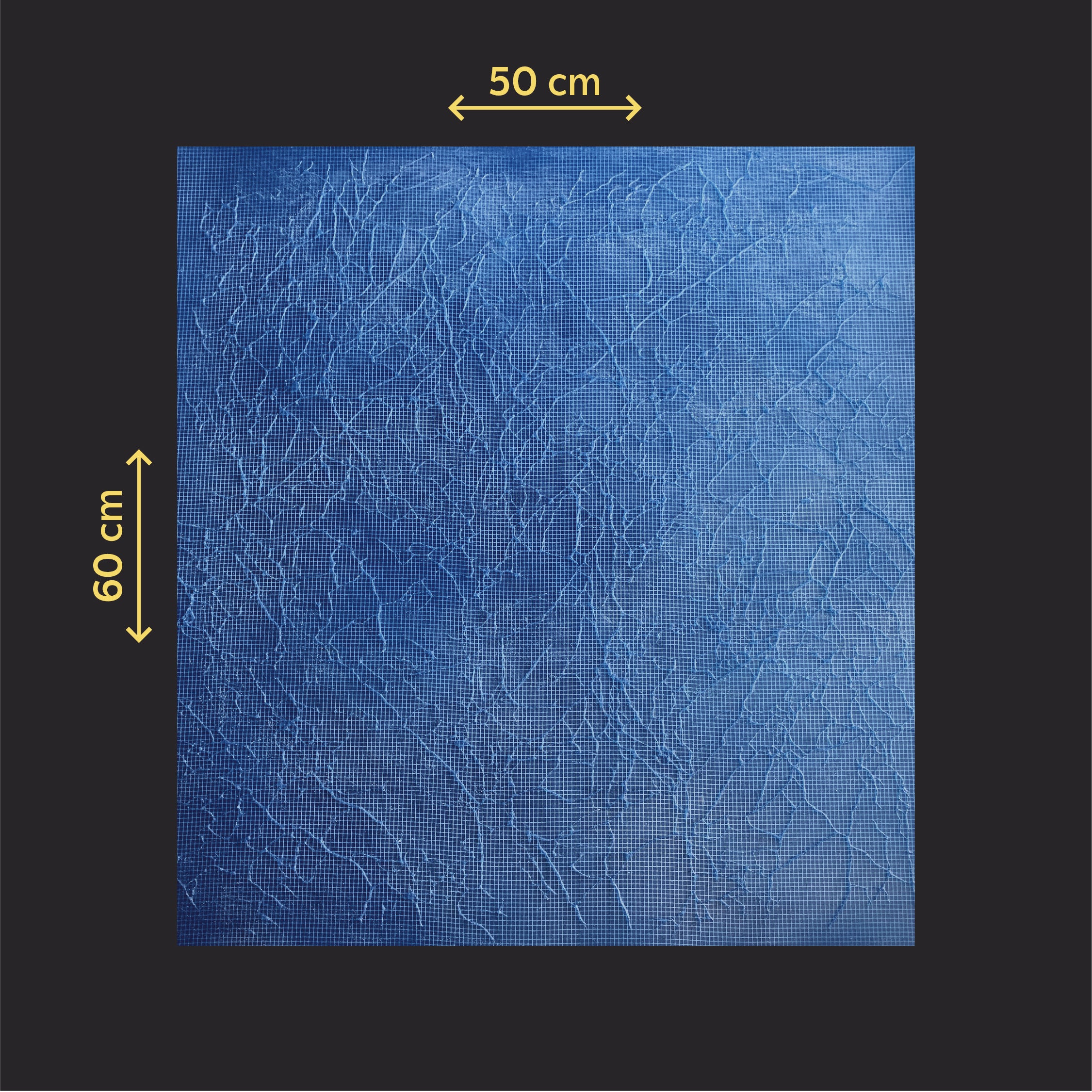 Silicone impression for decoration Marble veins blue W00001