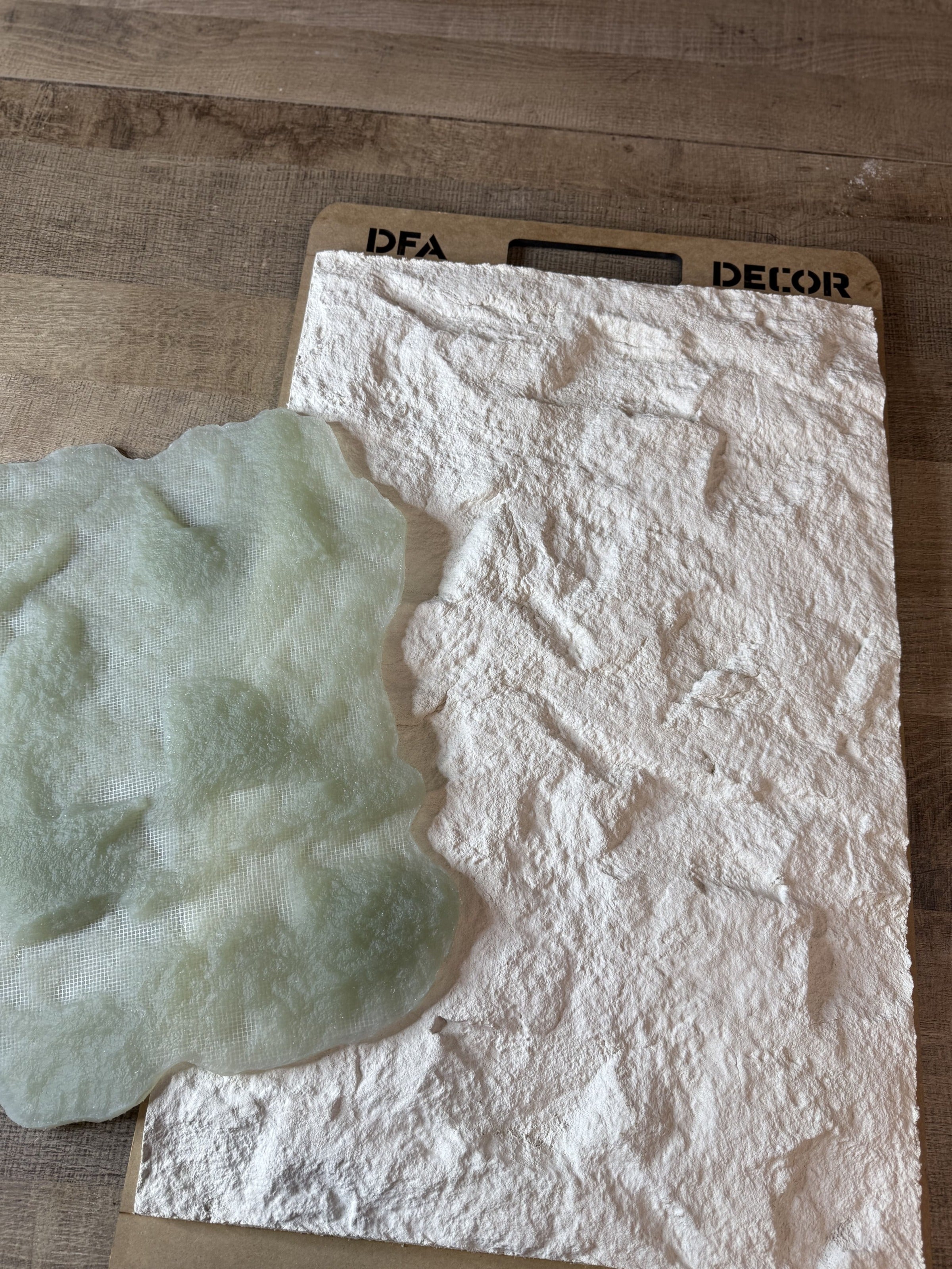 Silicone impression/stamp for decoration DFA Mazanka embossed green, thickness 21 mm (W00039)