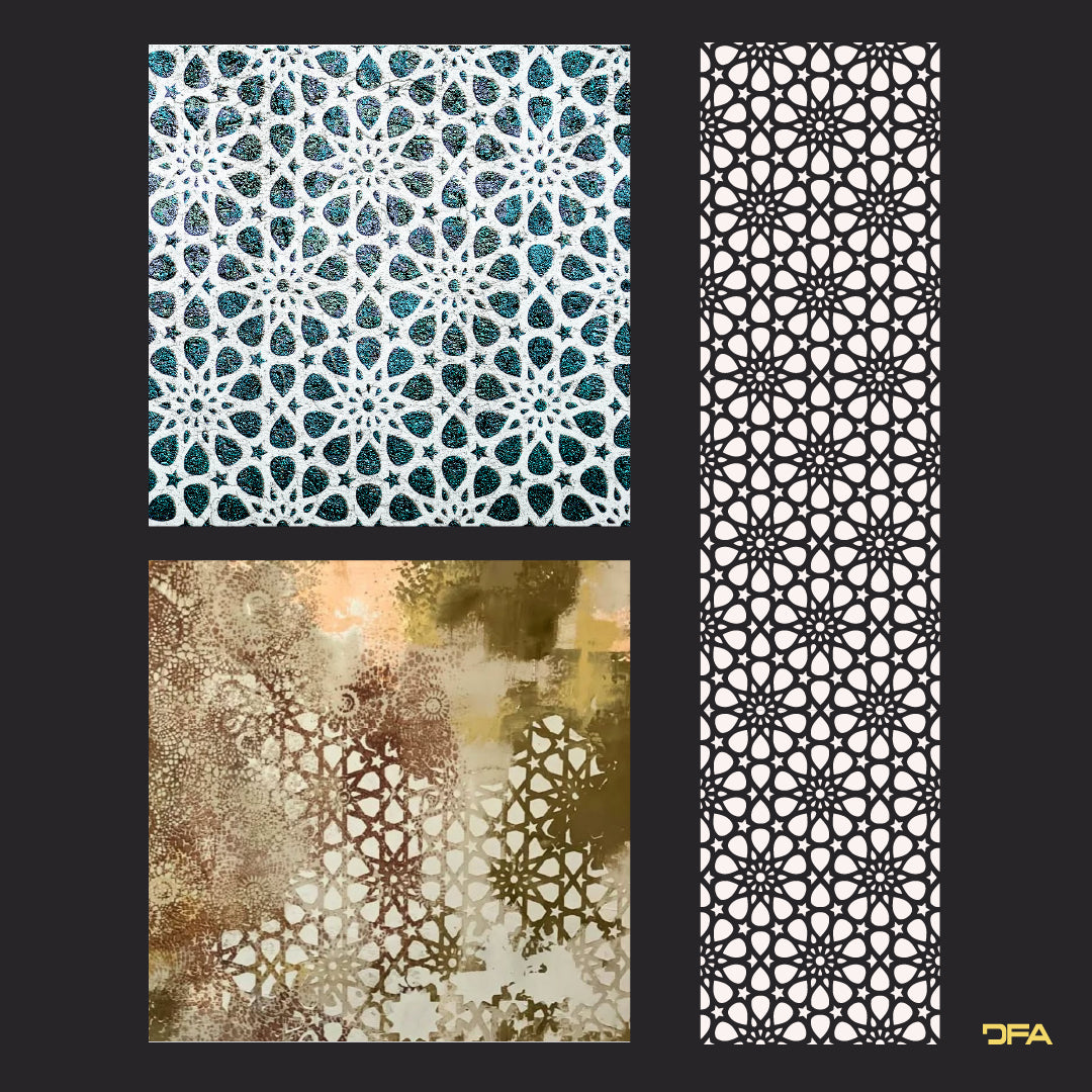 Stencil DFA for decoration Geometry for plaster and paint 0.3-1 mm (G00151)