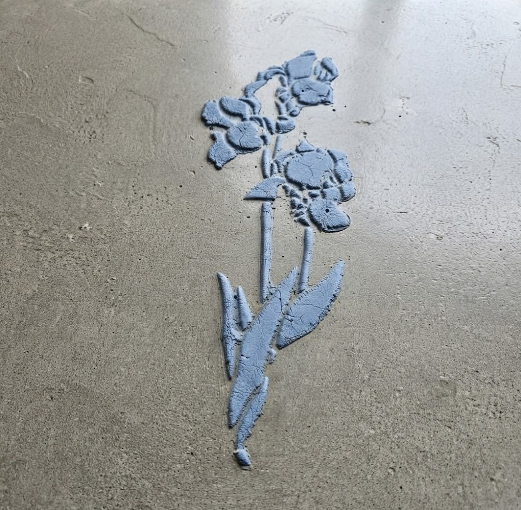 DFA "Flower" Stencil for Decoupage on Interior Decor Items (P00207)