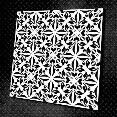 Quality stencil for decoration DFA square pattern, for putty and paint, 0.3-1mm (K00021)