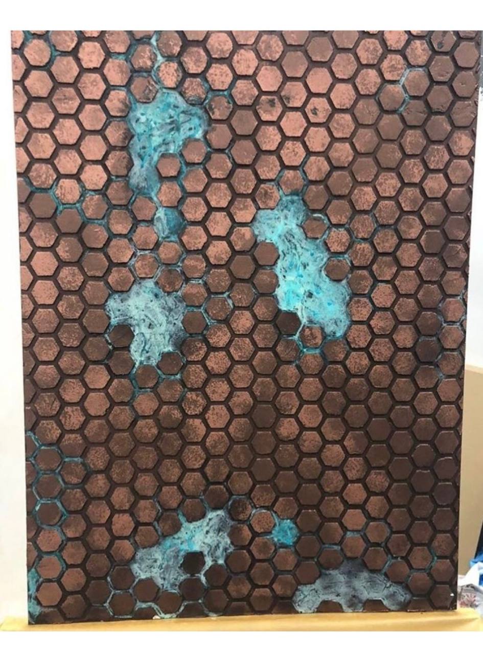 Trendy geometric decor in a few steps with DFA stencil Geometry Honeycomb 0.3-1 mm (G00030)