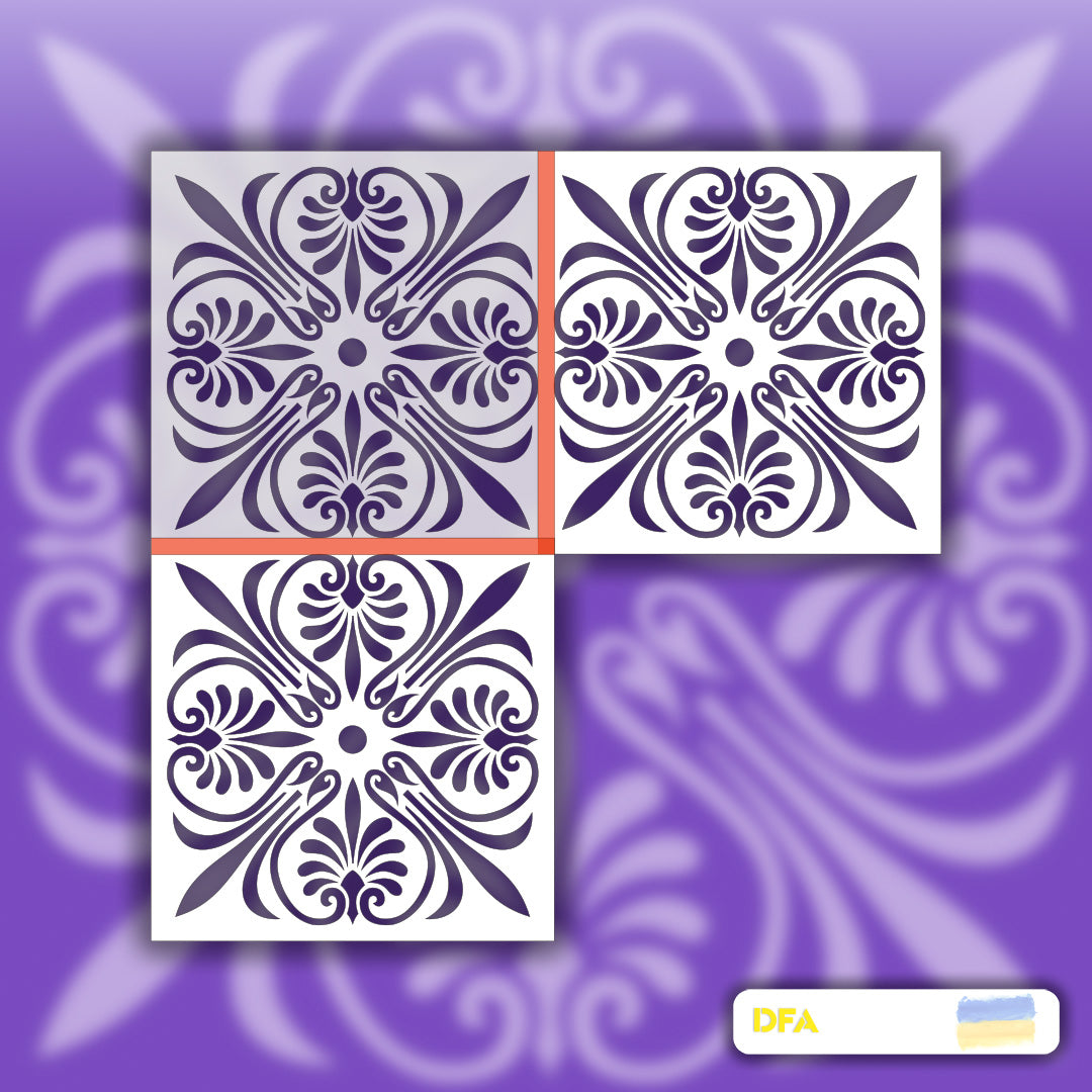 Stencil DFA Square pattern, for plaster and paint 0.3-1mm (K00079)