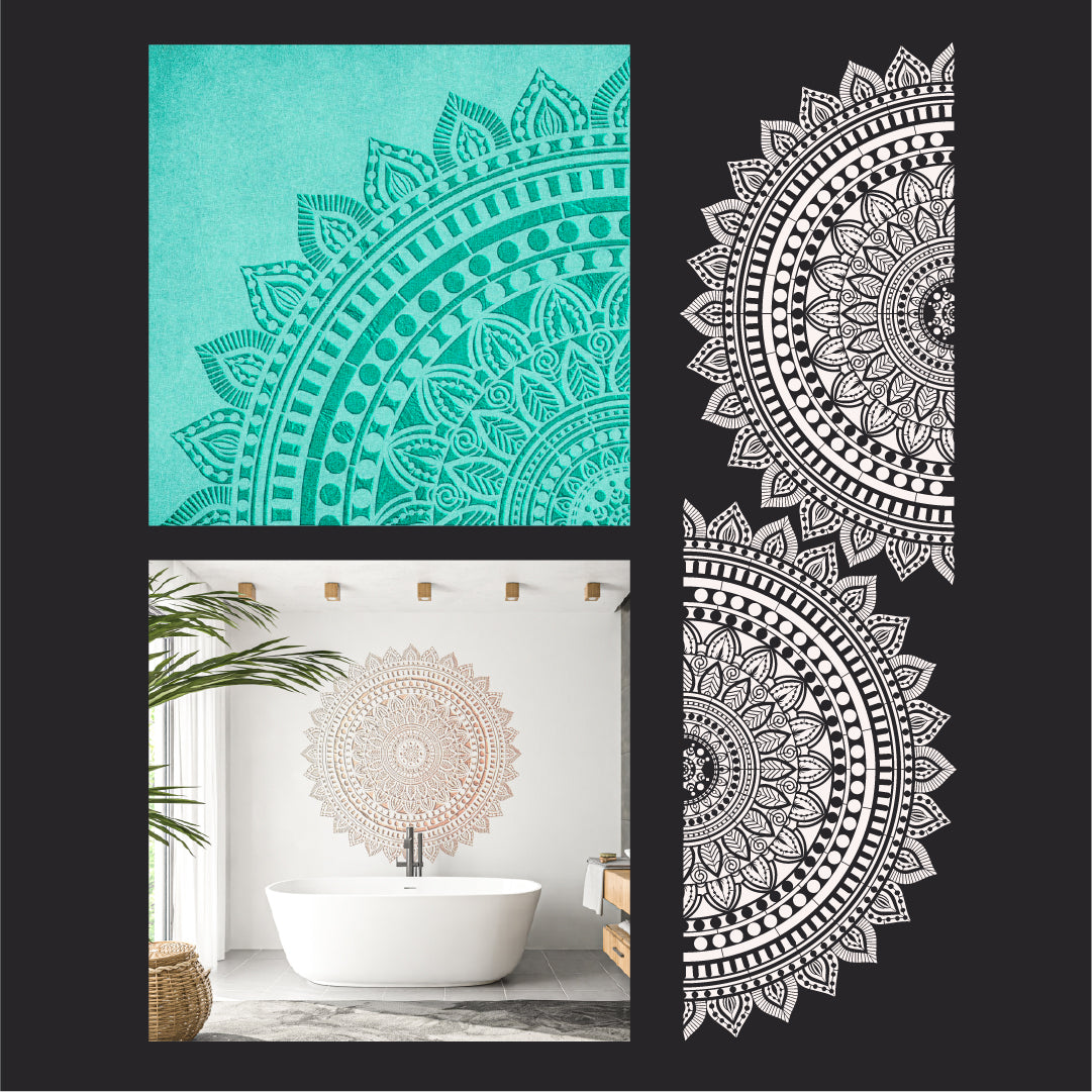Round mandala pattern DFA – decorate your interior easily and quickly 0.3-1 mm (С00133)