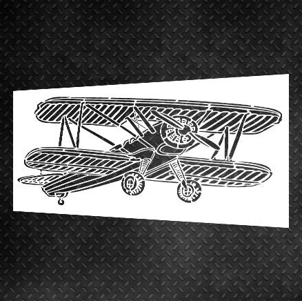 Reusable stencil DFA for plaster and paint 0.3-1mm Airplane (E00008)