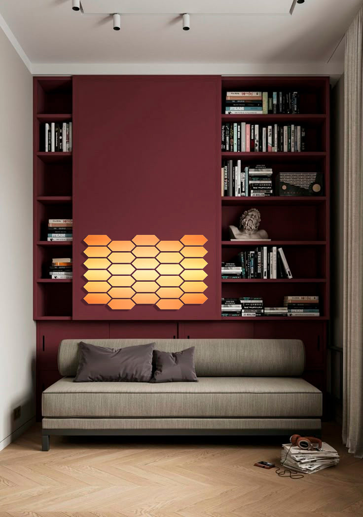 Geometric Magic: DFA Mirror Honeycombs Visually Expanding Space 15pcs/30pcs (YA00011)