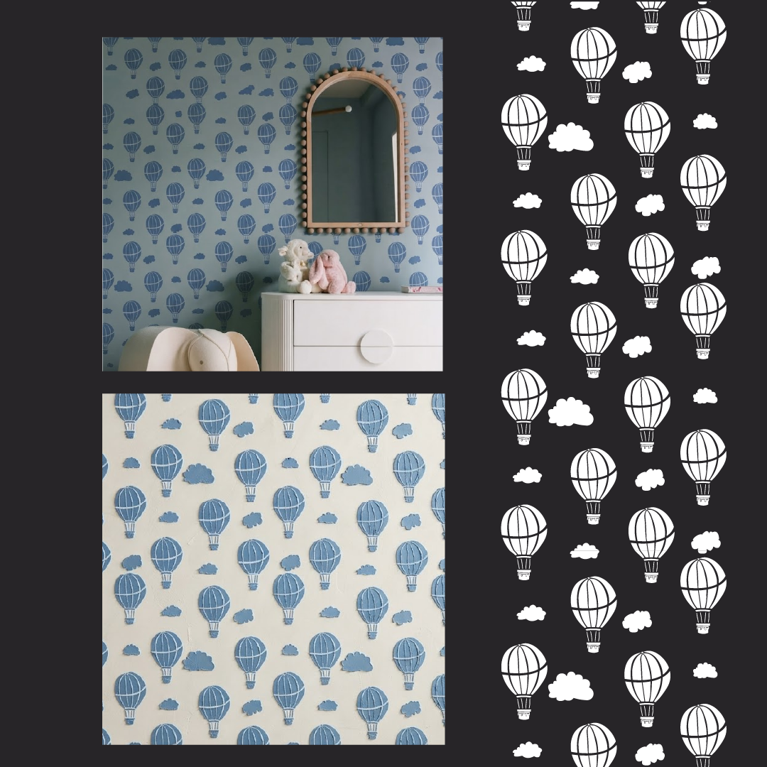 "Balloons" photo wallpaper — a magical atmosphere in the children's room (material DFA 0.3–1 mm, art. E00094)