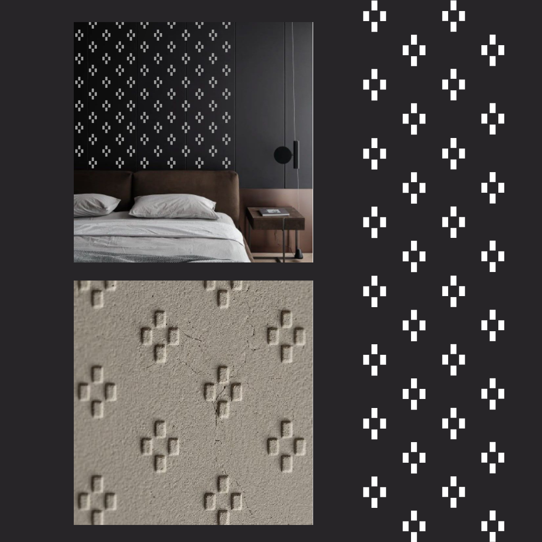 Create modern art decor with the DFA Loft stencil (0.3–1 mm, L00065)