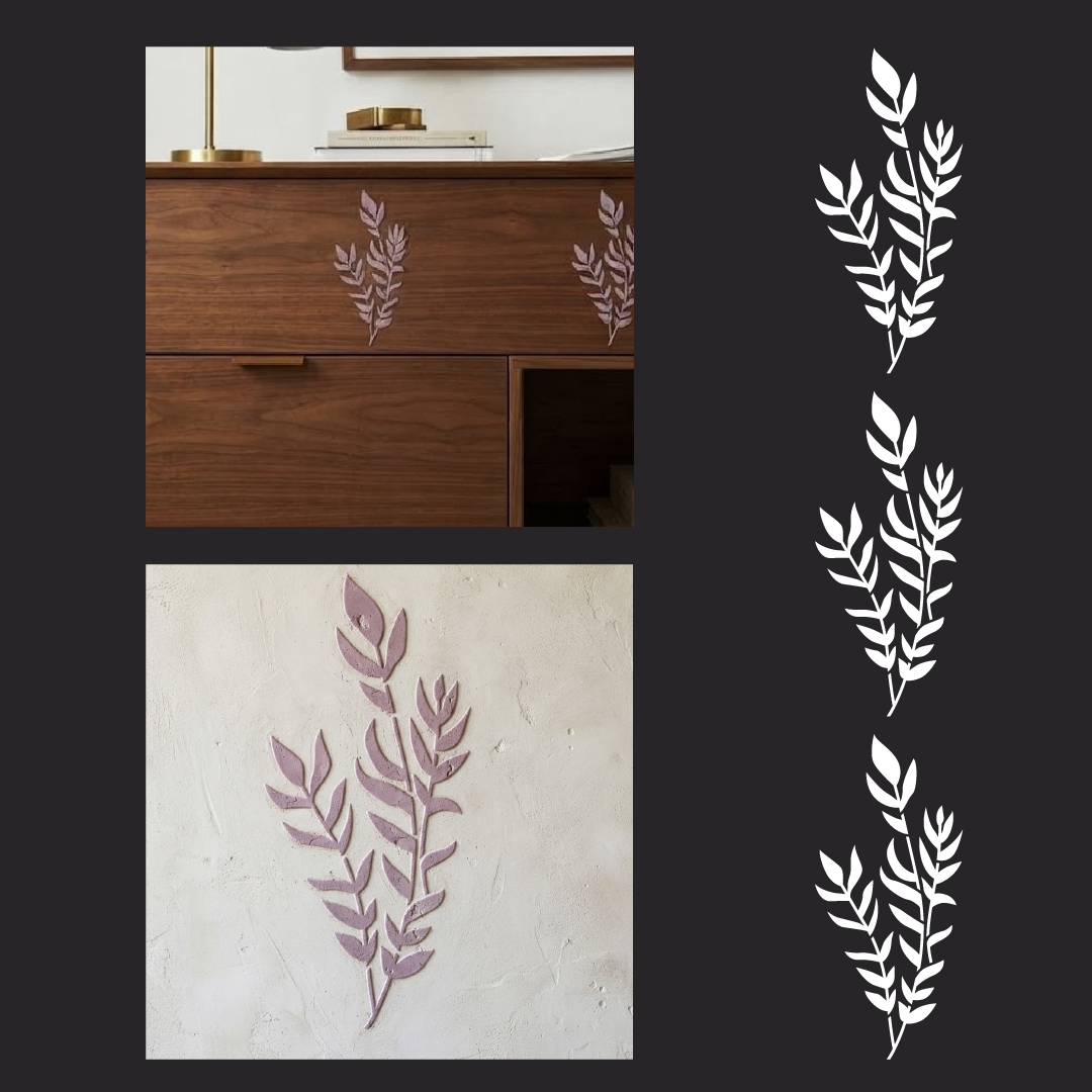 DFA "Flower" Stencil for Decoupage on Interior Decor Items (P00206)