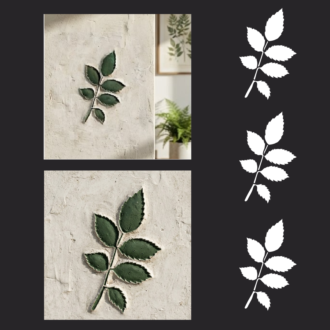 DFA "Flower" Stencil for Decoupage on Interior Decor Items (P00201)