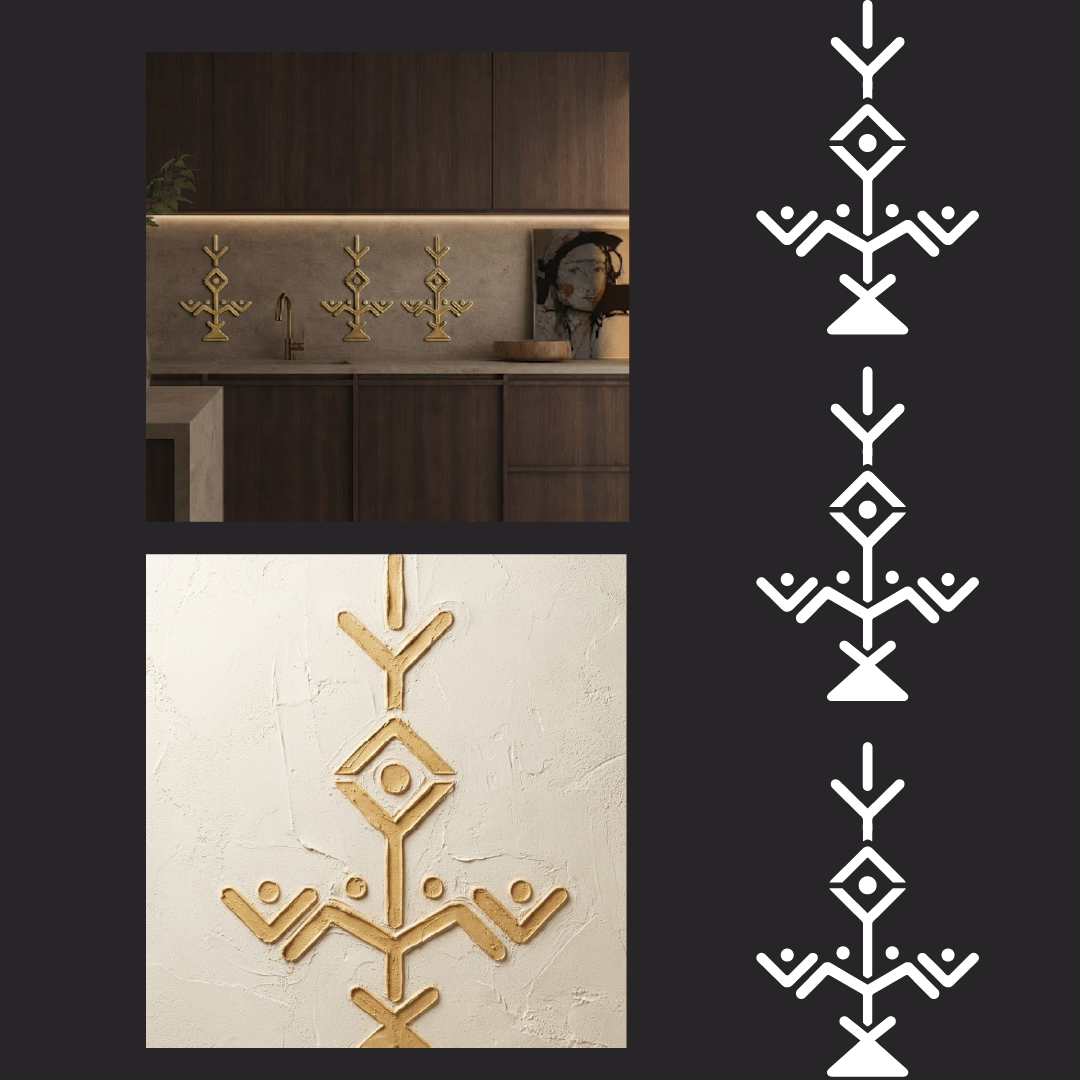 Stylish and serene decor for any interior: DFA "Tree of Life" stencil, 0.3–1 mm (X00158)