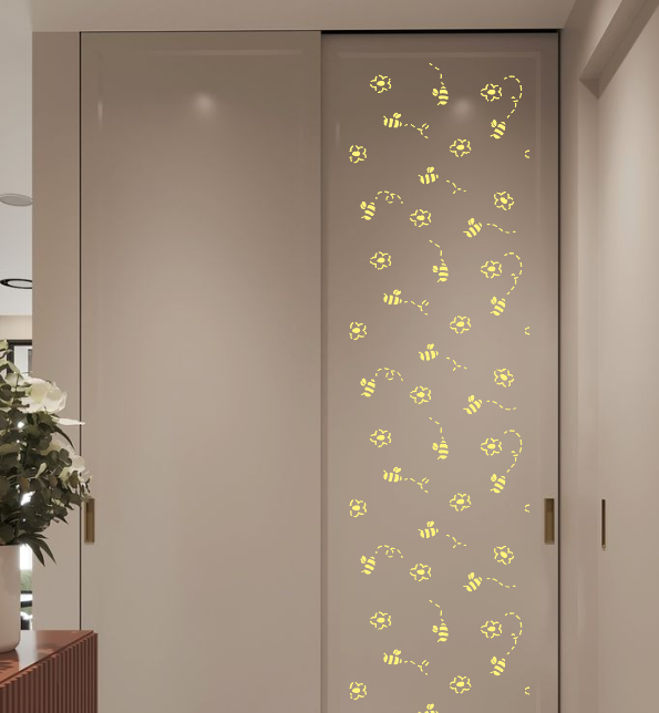 Bees on the walls – a magical atmosphere for a child's room with DFA 0.3–1 mm (E00099)