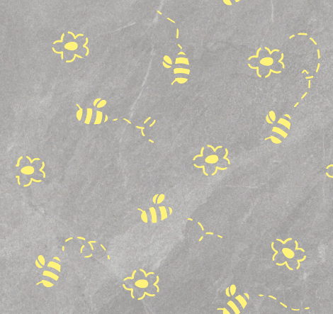 Bees on the walls – a magical atmosphere for a child's room with DFA 0.3–1 mm (E00099)