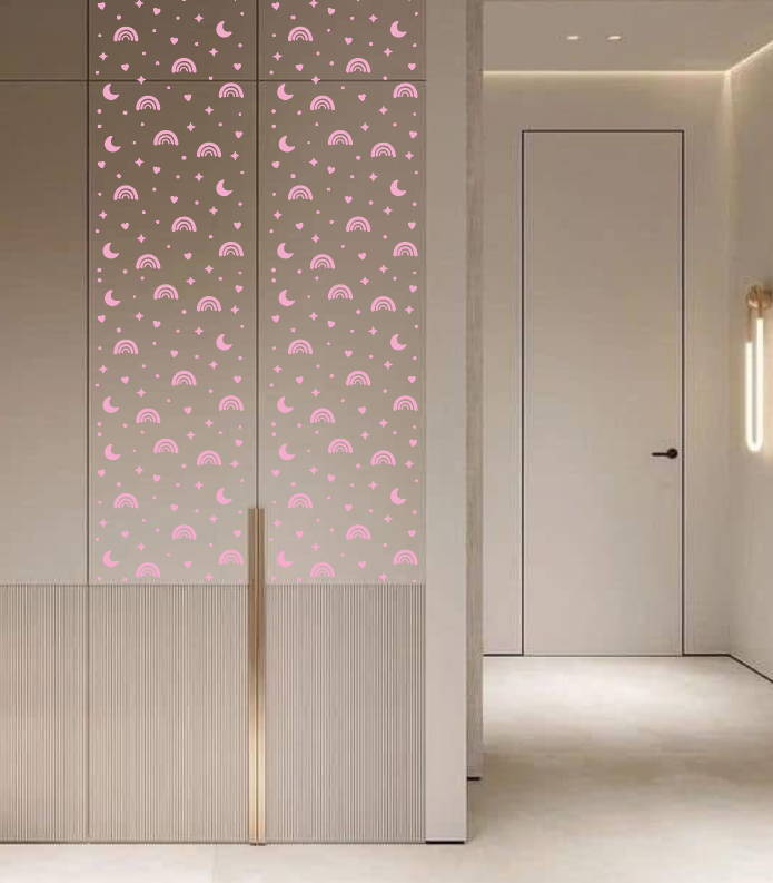 A moon on the walls – a magical atmosphere for a child's room with DFA 0.3–1 mm (E00100)