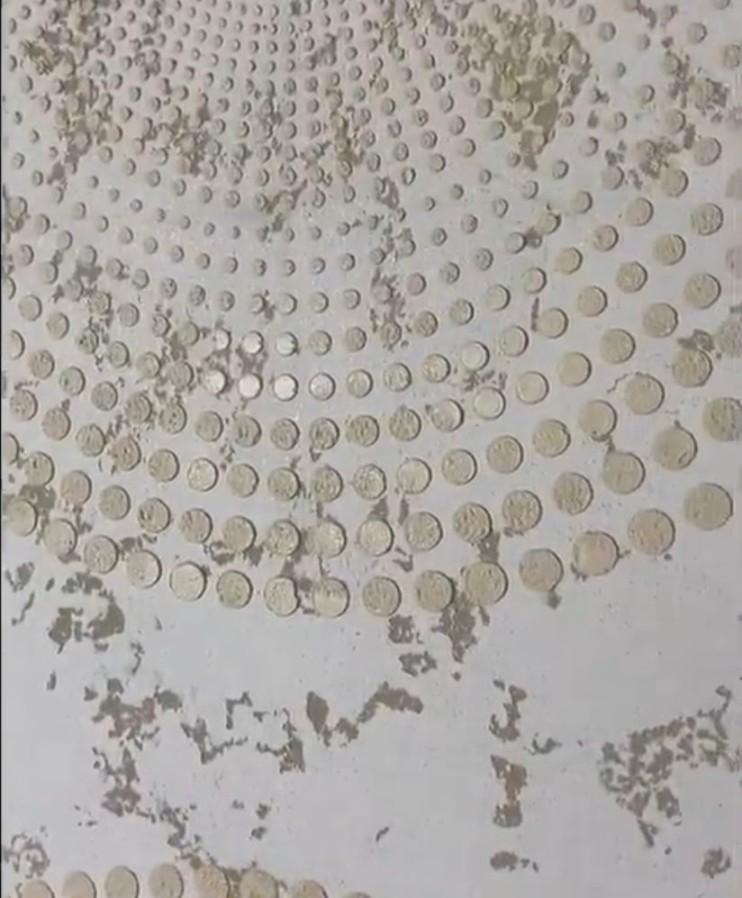 Inspiration in the details: DFA stencil Round pattern for true connoisseurs of style 0.3-1 mm (C00016-d)