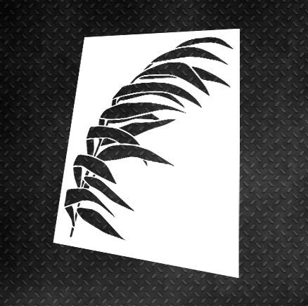 Stencil DFA for decoration Nature Palm leaf for plaster and paint 0.3-1mm (Р00099)
