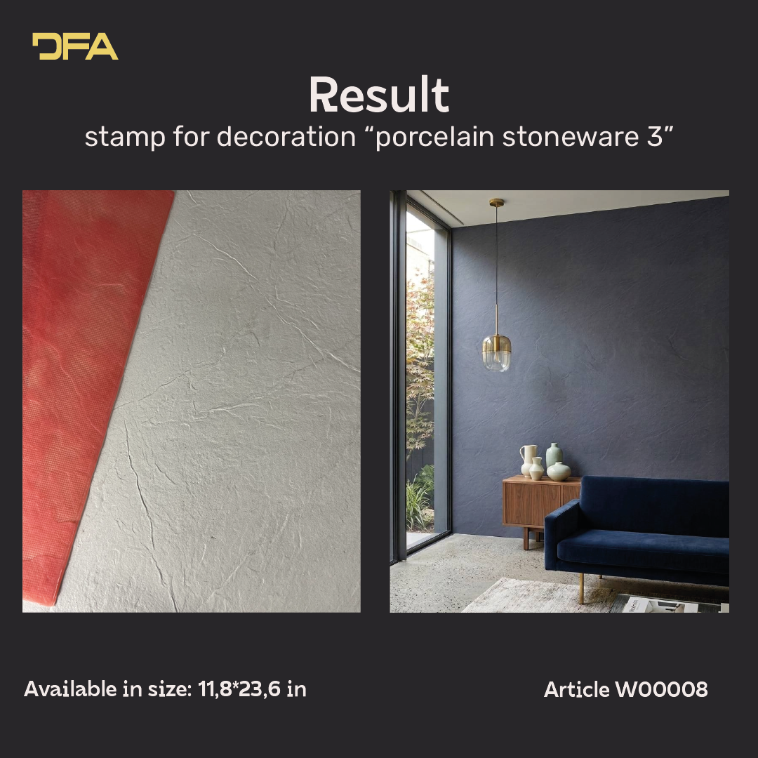 Silicone impression for decoration Ceramogranit 3 (red) W00008
