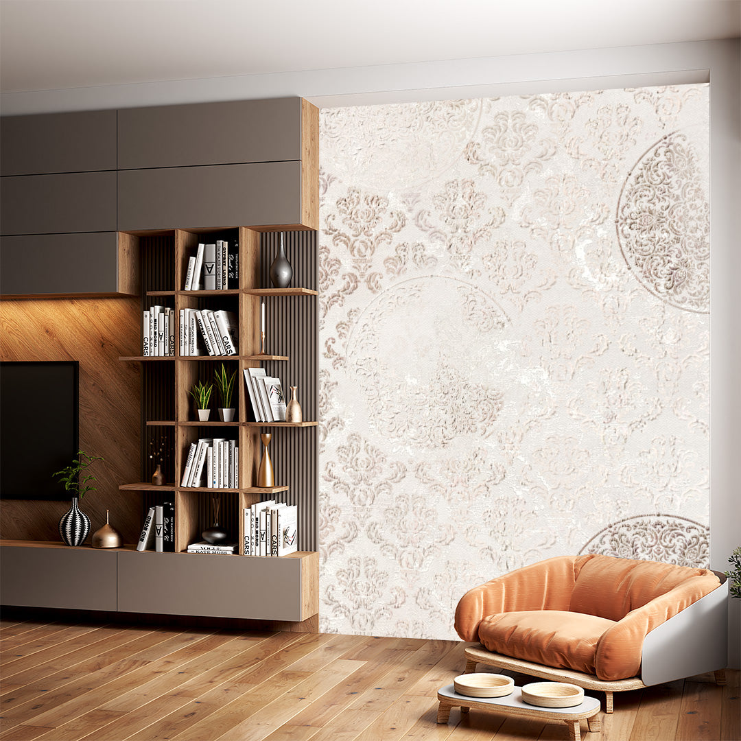 Reusable stencil DFA for decorative plaster and paint Oriental pattern 0.3-1mm (V00042)