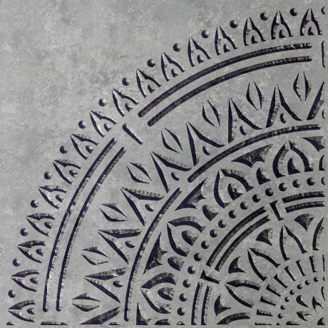 Stencil DFA reusable Round pattern for plaster and paint 0.3-1mm (C00097)