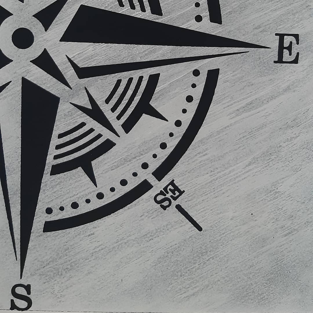 Accent the interior with an original pattern - stencil DFA Compass 0.3-1 mm (C00036)
