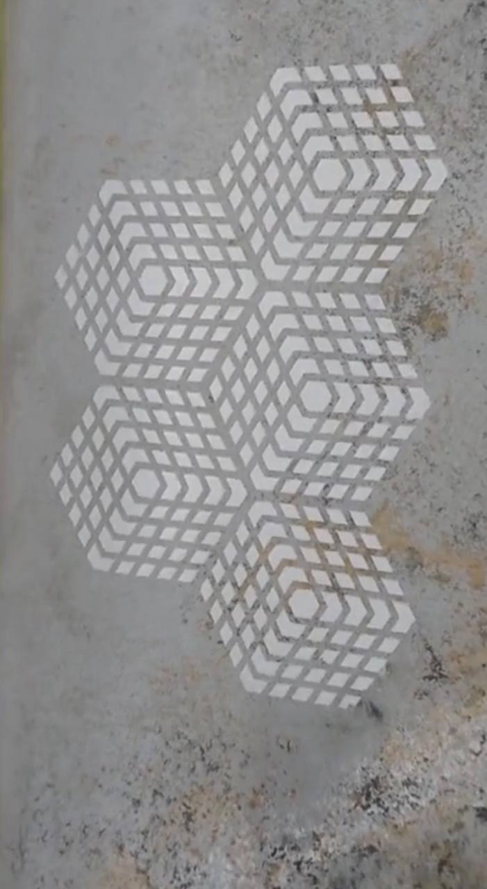 The ideal solution for trendy interior decoration – stencil DFA Geometry 0.3-1 mm (G00048)