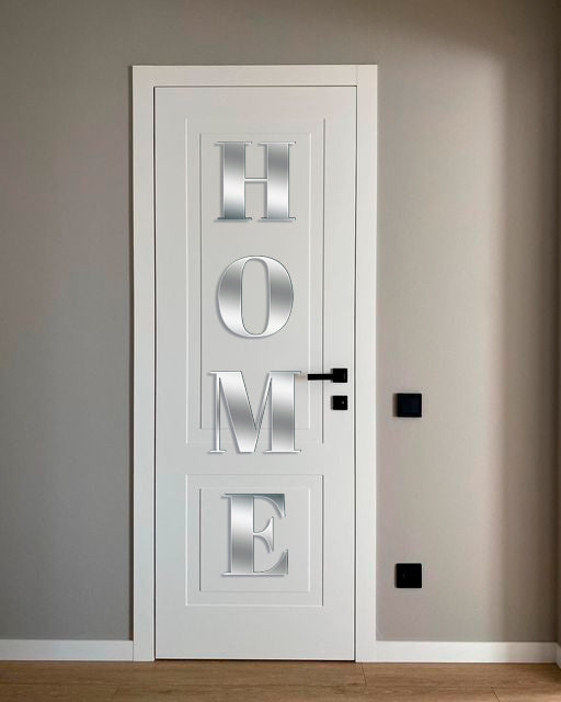 Elegance and space: mirror inscription HOME by DFA (YA00020)