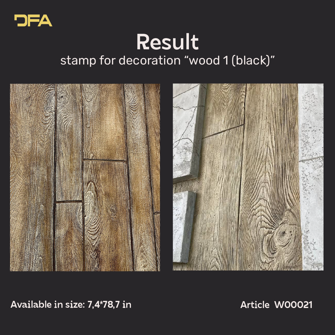 Silicone impression for decoration Tree 1 (black) W00021