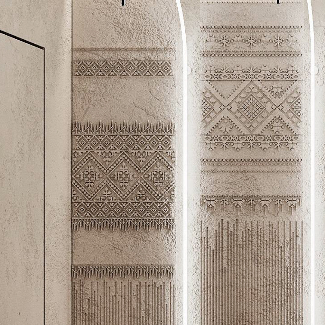 Stencil DFA Embroidery for plaster and paint 0.3-1mm (Z00042)