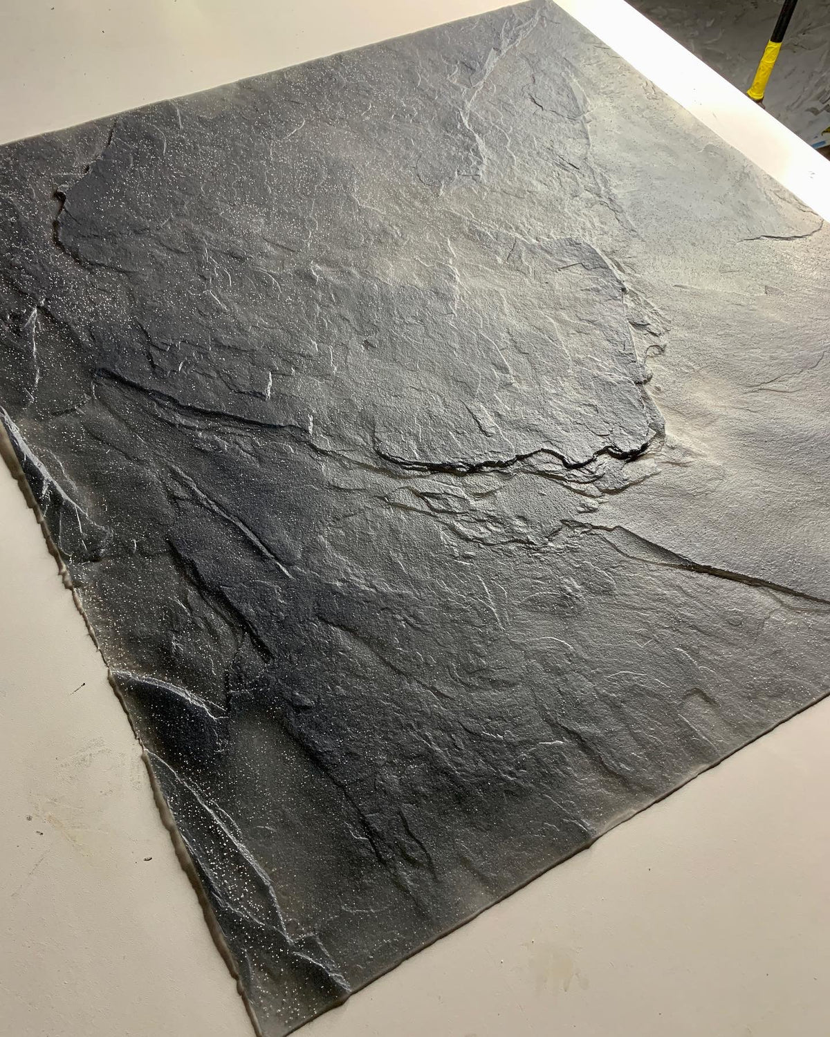 Silicone impression for decoration Stone texture (black) W00004