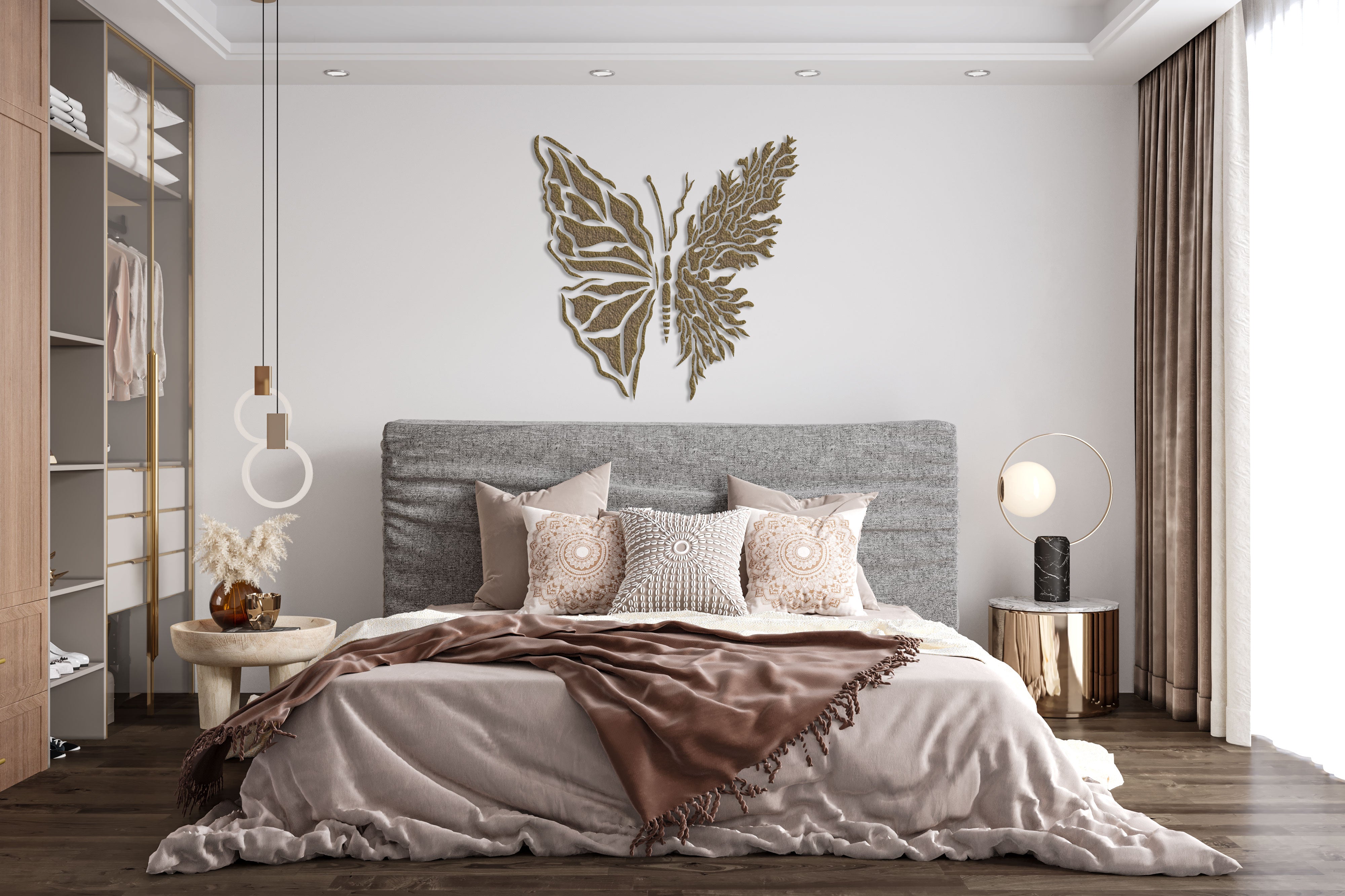 Liven up the interior: stencil DFA Butterfly for paint and plaster 0.3-1 mm (J00030)