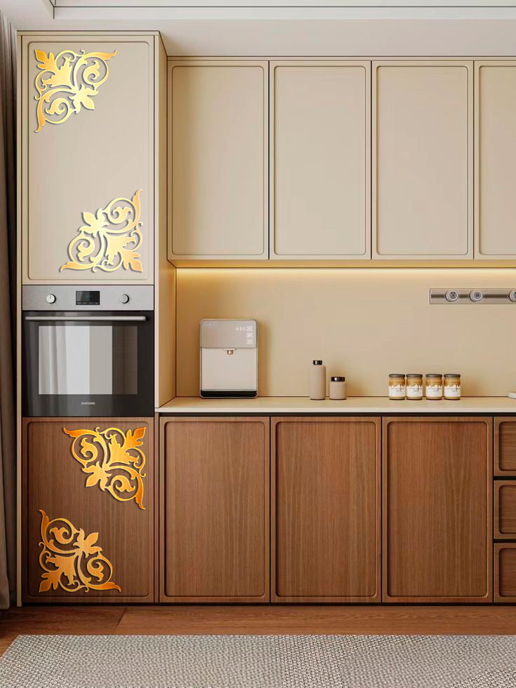 Create a spectacular accent with DFA Mirror Decor Corner Pattern 2pcs/4pcs (YA00039)