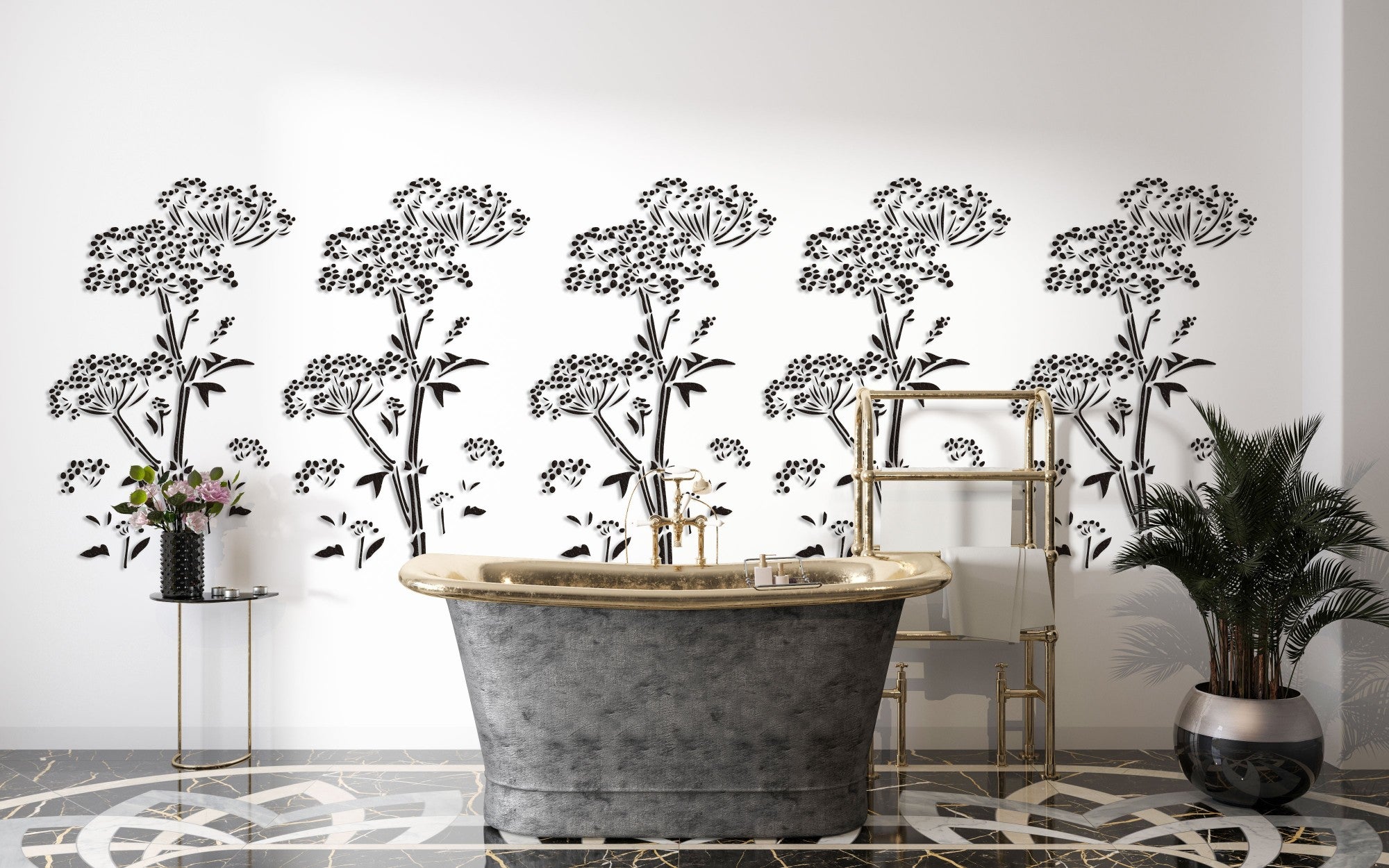 DFA reusable stencil Nature for plaster and paint 0.3-1mm (P00089)