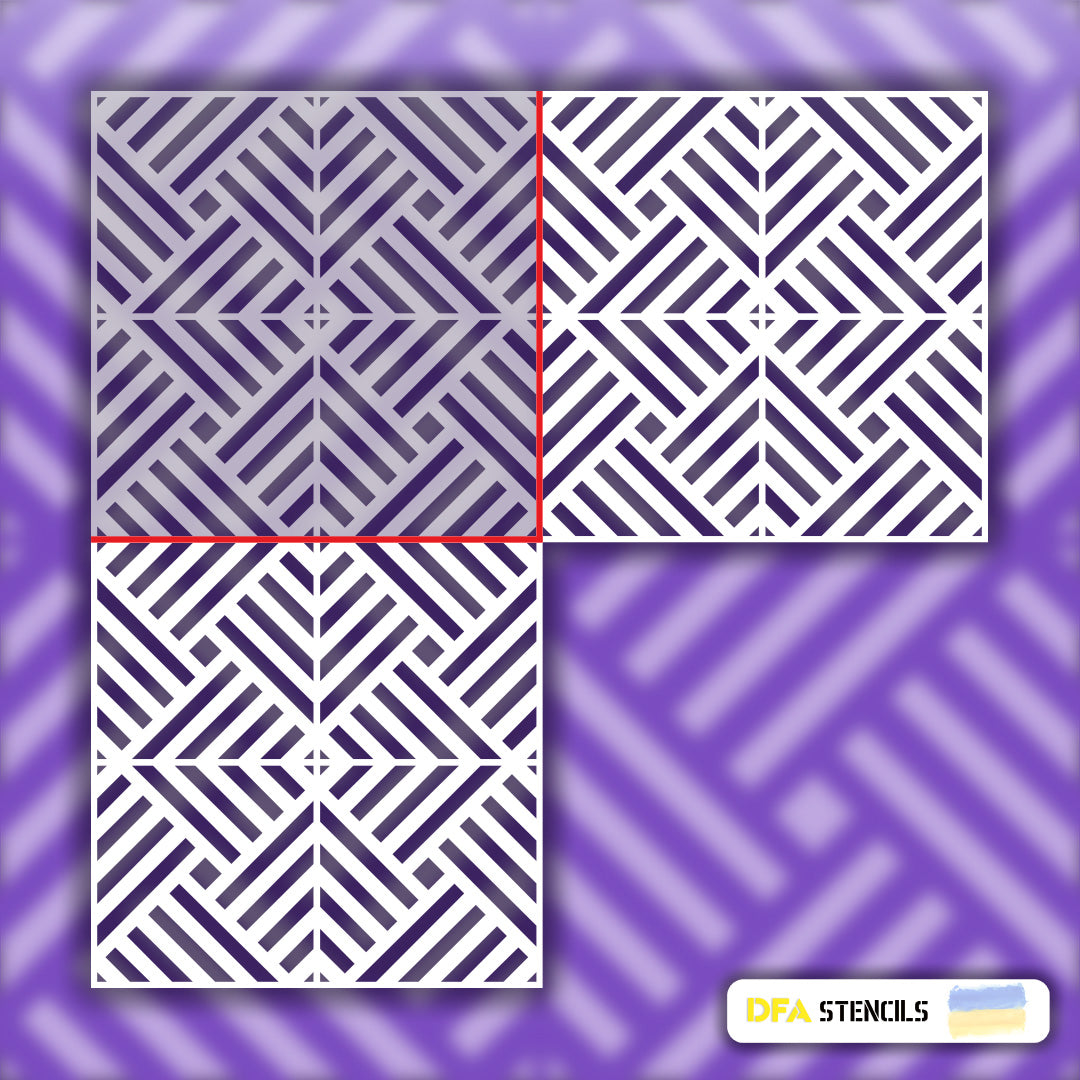 Trendy geometric design for your home - stencil DFA Geometry 0.3-1 mm (G00011)