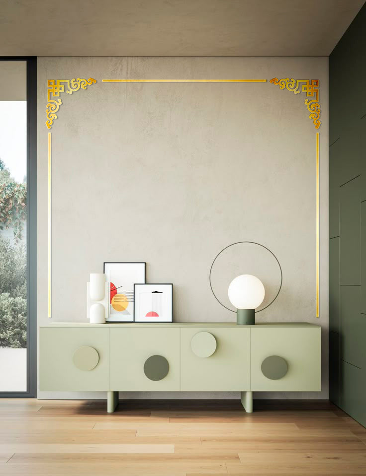 Update your space: DFA Stylish Corner Pattern for Furniture and Walls 2pcs/4pcs (YA00030)