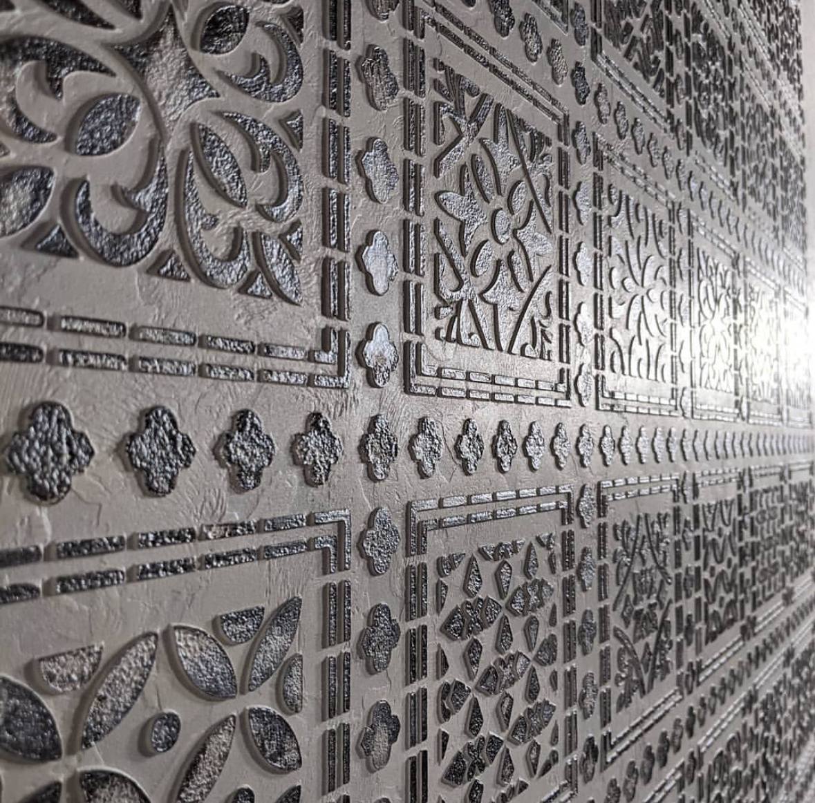 Modern decor in a few steps - DFA stencil with a geometric pattern 0.3-1 mm (K00005)