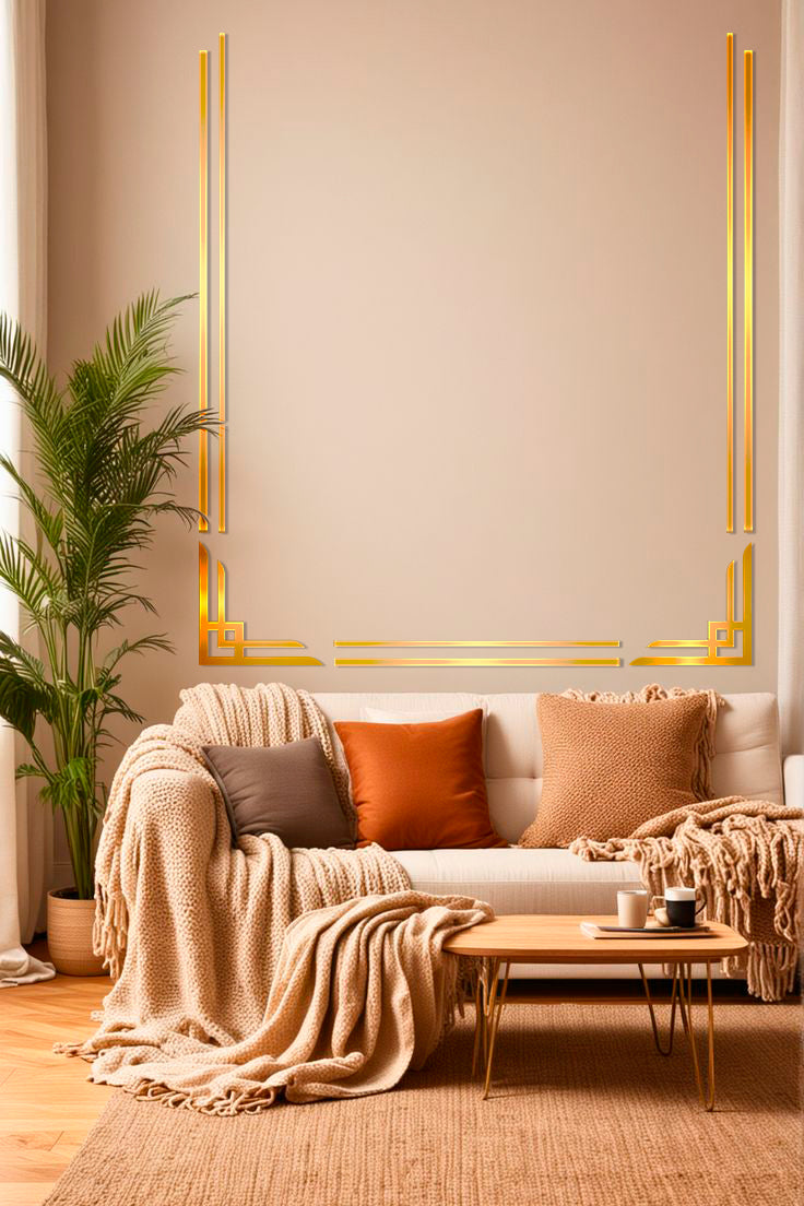 The Magic of Light in Your Interior: DFA Mirror Corner Patterns for Unique Design 2pcs/4pcs (YA00038)