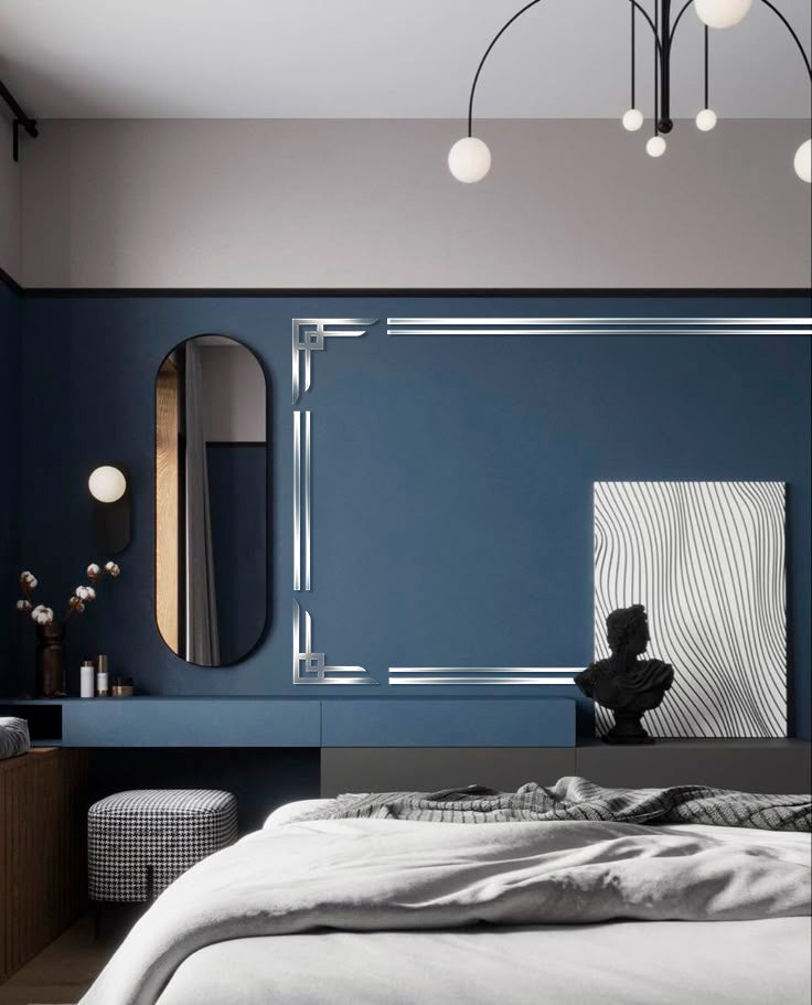 The Magic of Light in Your Interior: DFA Mirror Corner Patterns for Unique Design 2pcs/4pcs (YA00038)