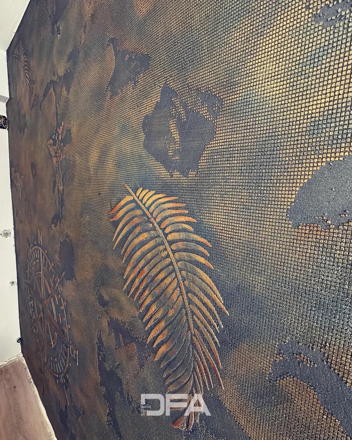 An elegant, natural accent in your interior - stencil Pen DFA 0.3-1 mm (P00003-d)