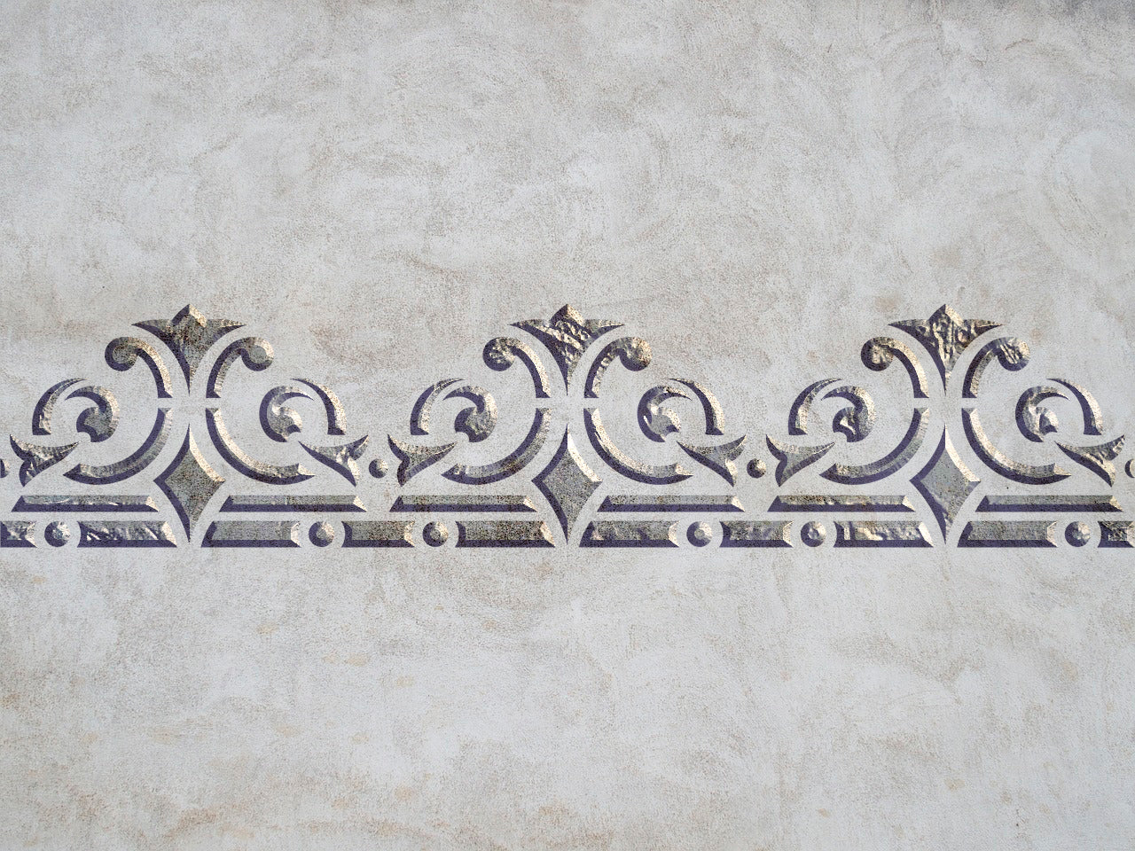 Stencil reusable DFA Border for plaster and paint 0.3-1 mm (B00078)