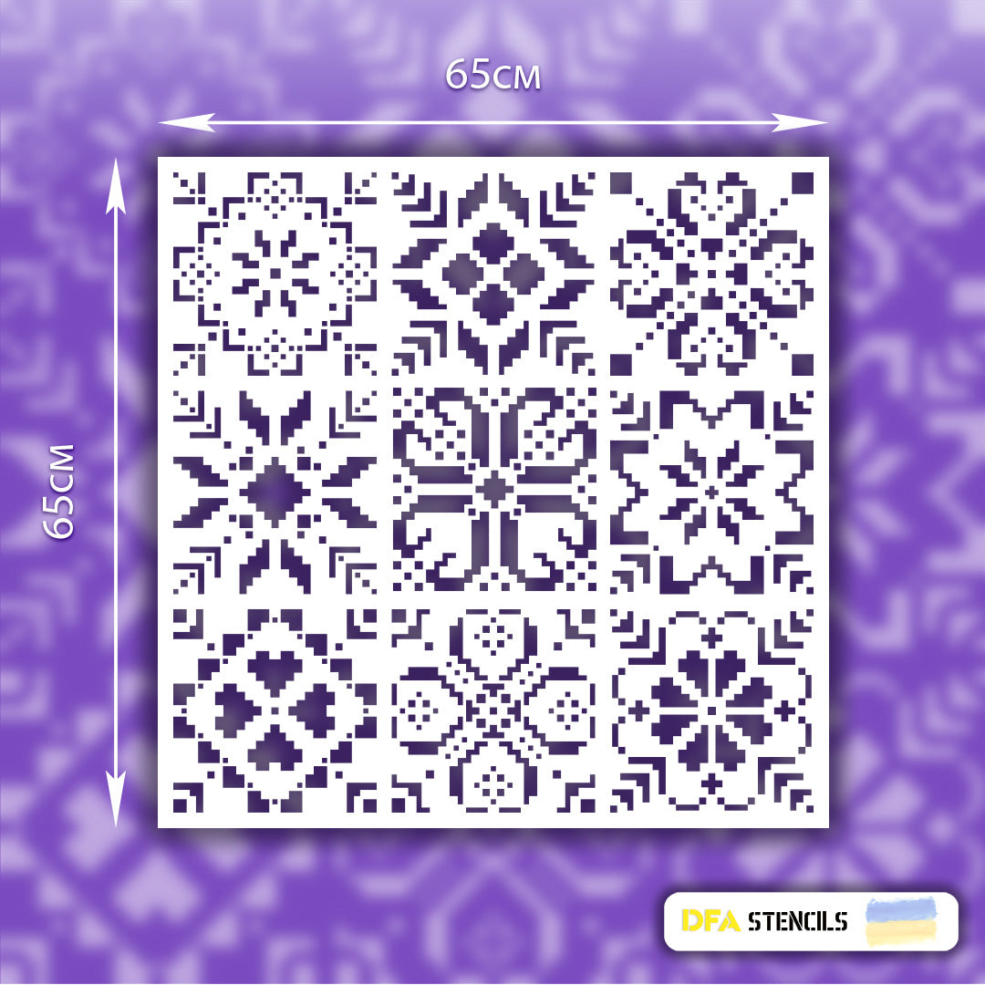 Stencil DFA Embroidery for plaster and paint 0.3-1mm (Z00055)